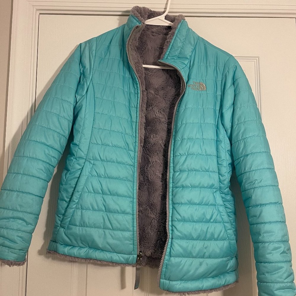 The North Face Reversible Teal Gray Jacket